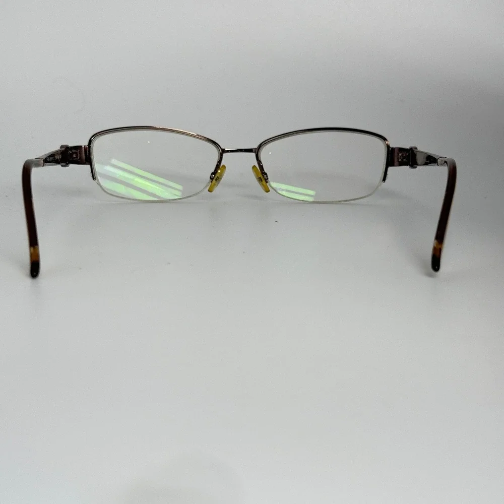 Christian Dior CD3685 LRF‎ Brown Rhinestone D Eyeglass Frames 52-16-130 21924